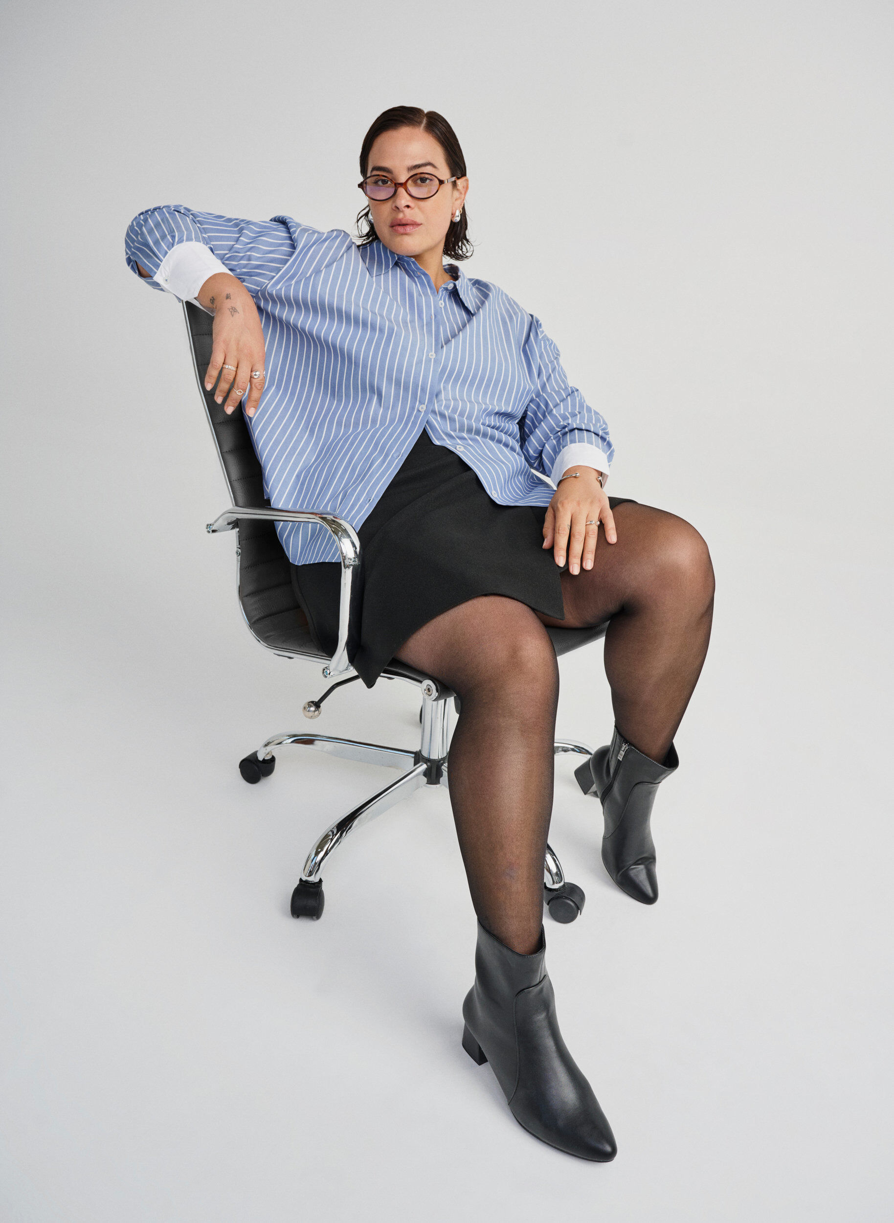 Zizzi Large - Bottines &agrave; talon bloc, Noir, Image image number 0