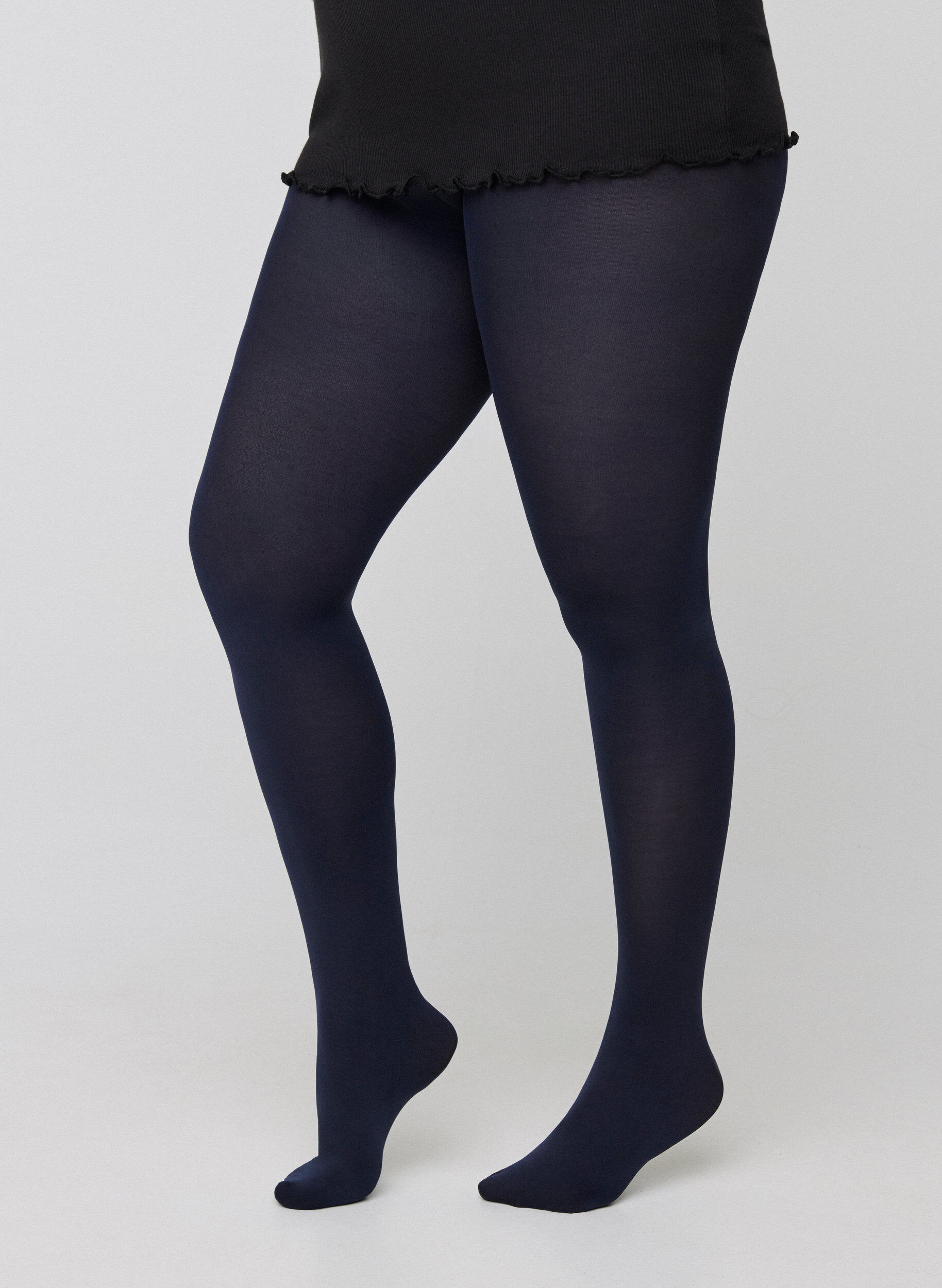 Zizzi Strumpfhose 100 Denier, Blau, Model image number 1