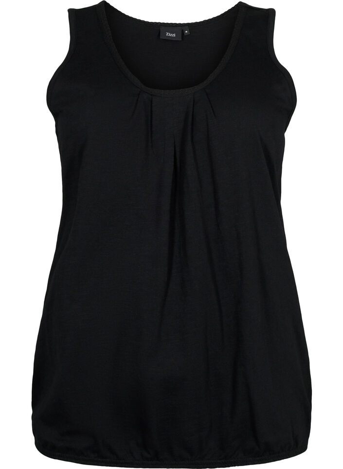 2er-Pack Tops aus Baumwolle mit Spitzenrand, Rosebloom / Black, Packshot image number 3