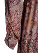 Robe midi &agrave; imprim&eacute; cachemire et taille &eacute;lastique, Violet, Packshot image number 3