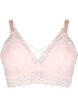 Bralette avec détail de cordon et rembourrage doux, Peach Blush, Packshot image number 0