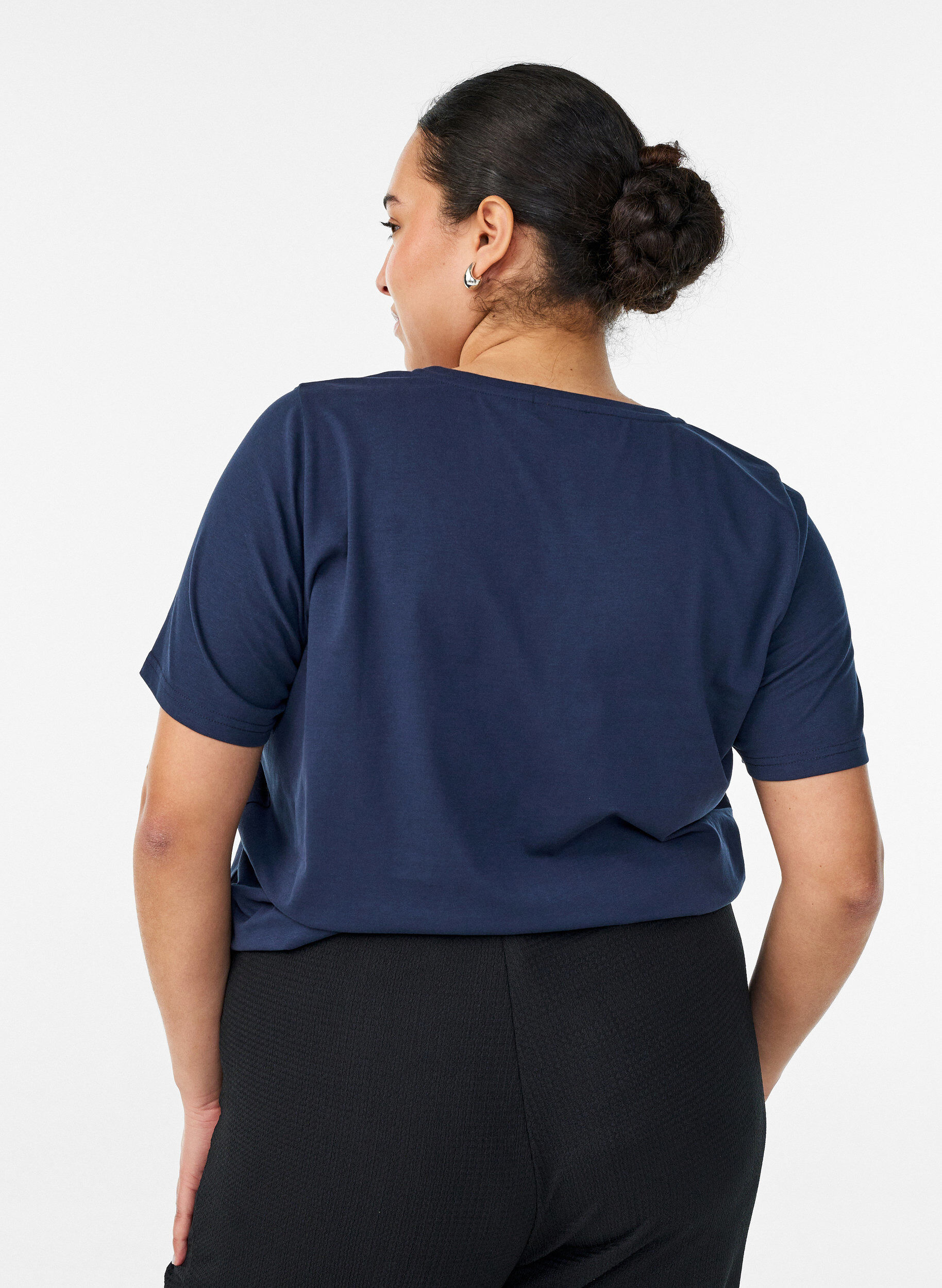 ZizziT-shirt imprim&eacute;, Bleu, Model image number 2