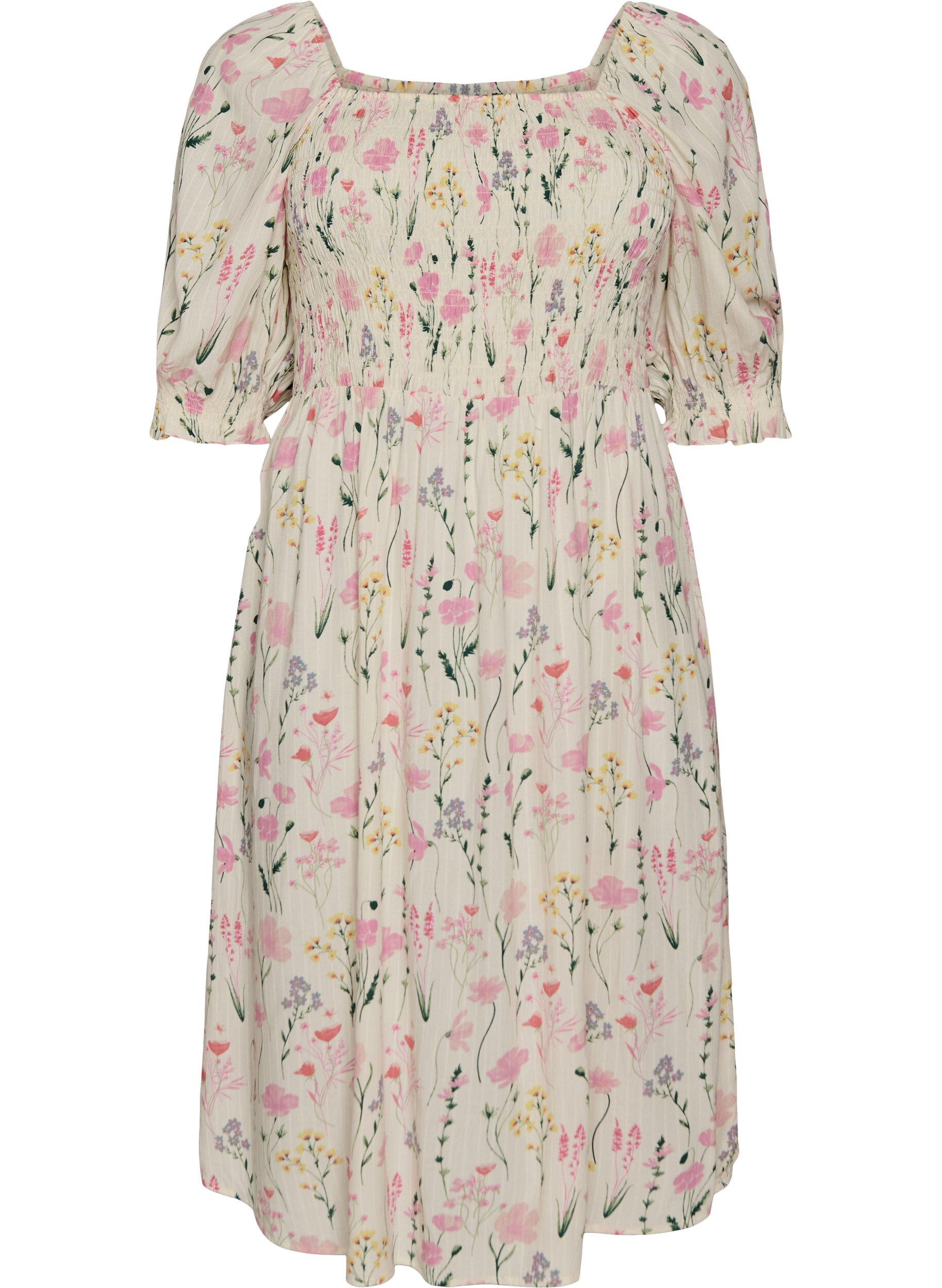 Gebl&uuml;mtes Sommerkleid aus Viskose