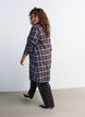 Knielanges Hemdblusenkleid mit Karomuster, Braun, Model image number 2