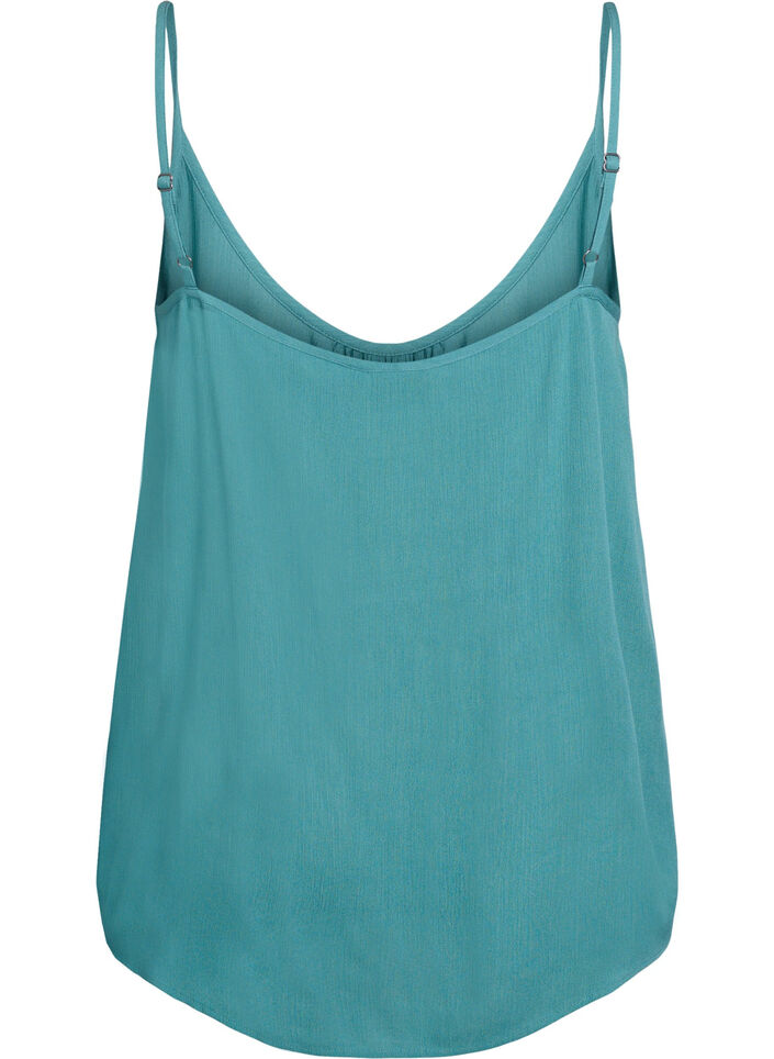 Top &agrave; bretelles en viscose, Bleu, Packshot image number 1