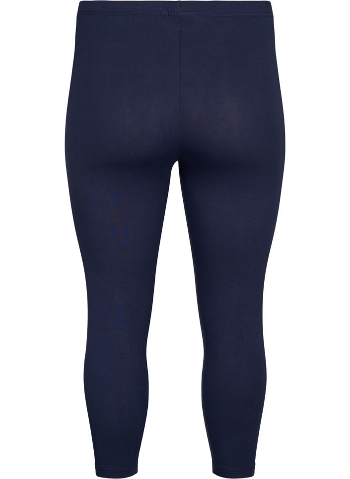 Basic 3/4-Leggings aus Viskose, Blau, Packshot image number 1