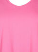 Einfarbiges basic T-Shirt aus Baumwolle, Pink, Packshot image number 2