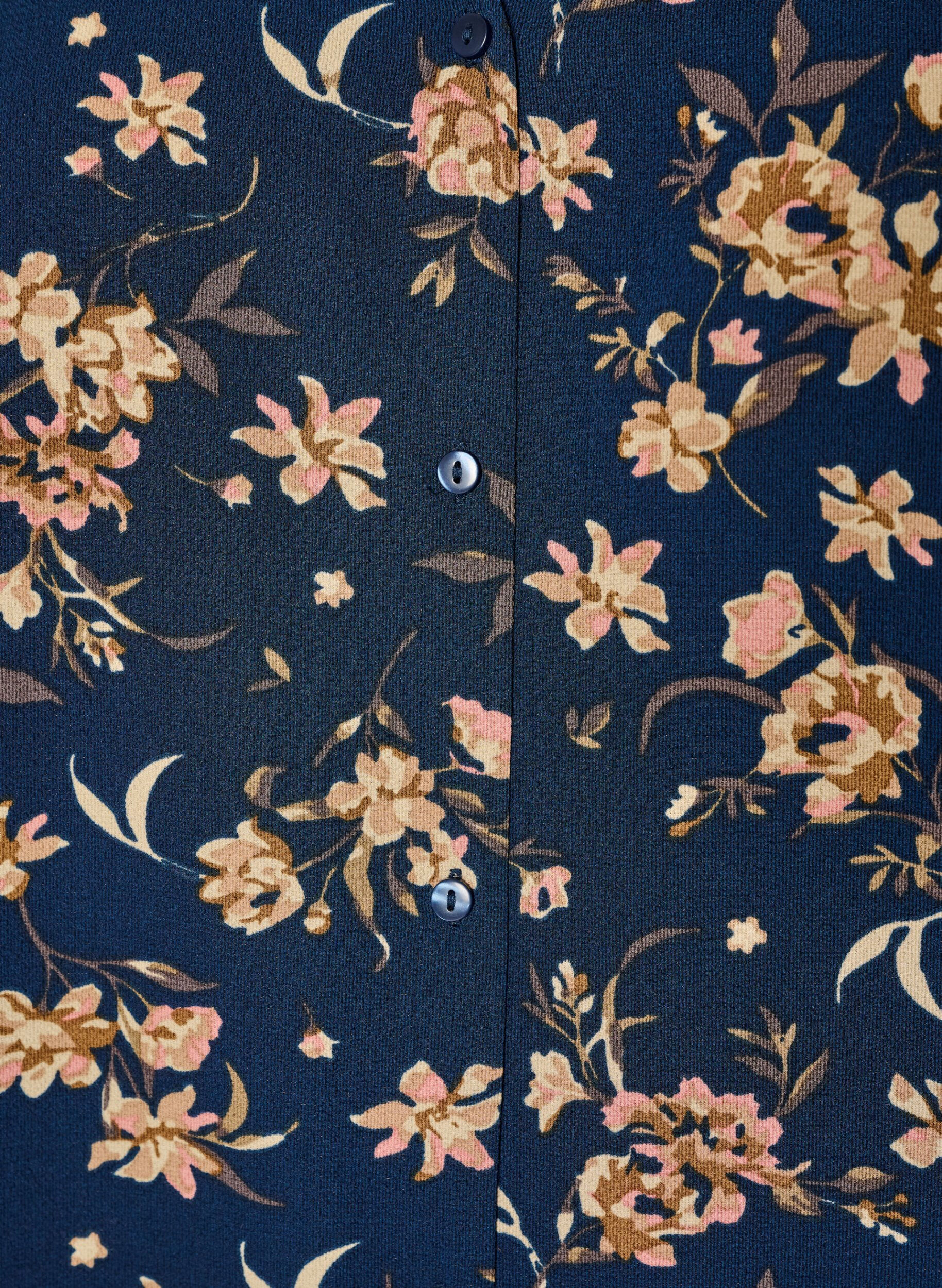 ZizziHemdbluse mit 1/2-&Auml;rmeln, Blau, Packshot image number 2