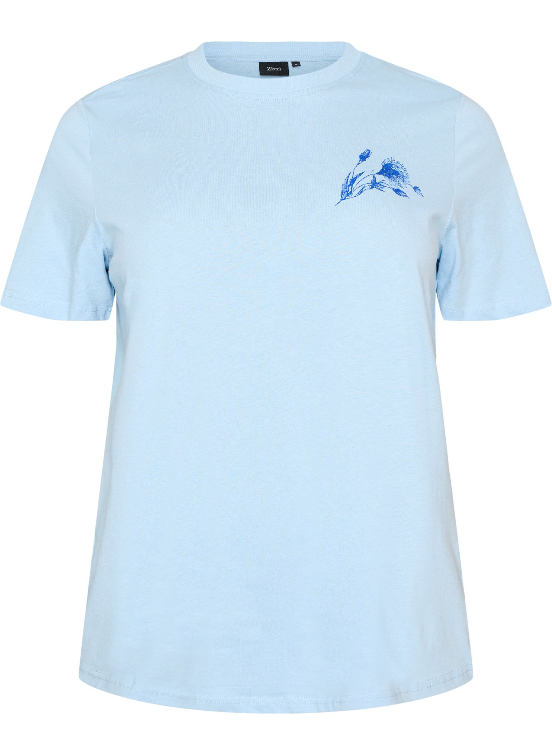 T-shirt en coton avec imprim&eacute;