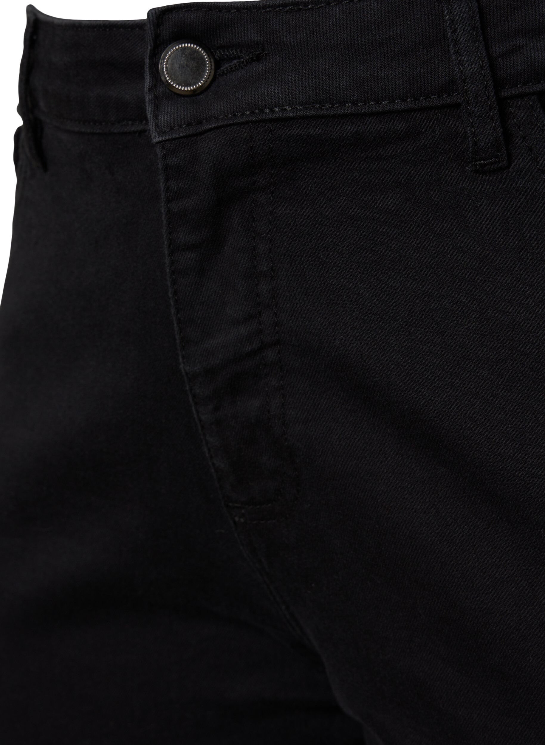 Zizzi Ellen Bootcut-Jeans mit hoher Taille, Schwarz, Packshot image number 2