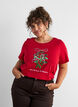 Weihnachts-T-Shirt aus Bio-Baumwolle, Rot, Model image number 0
