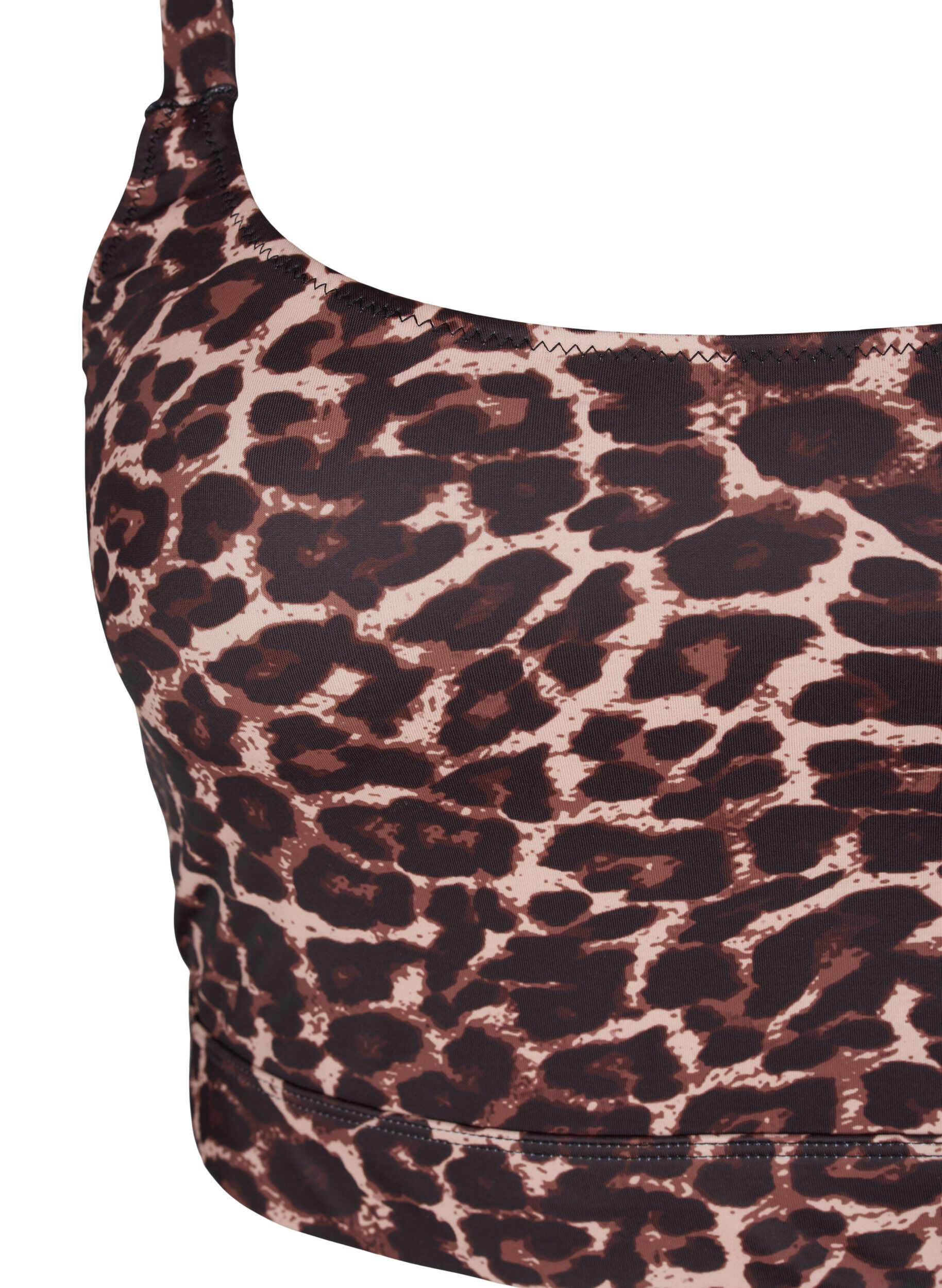 Zizzi Haut de bikini imprim&eacute; avec bretelles r&eacute;glables, Autentic Leopard, Packshot image number 2