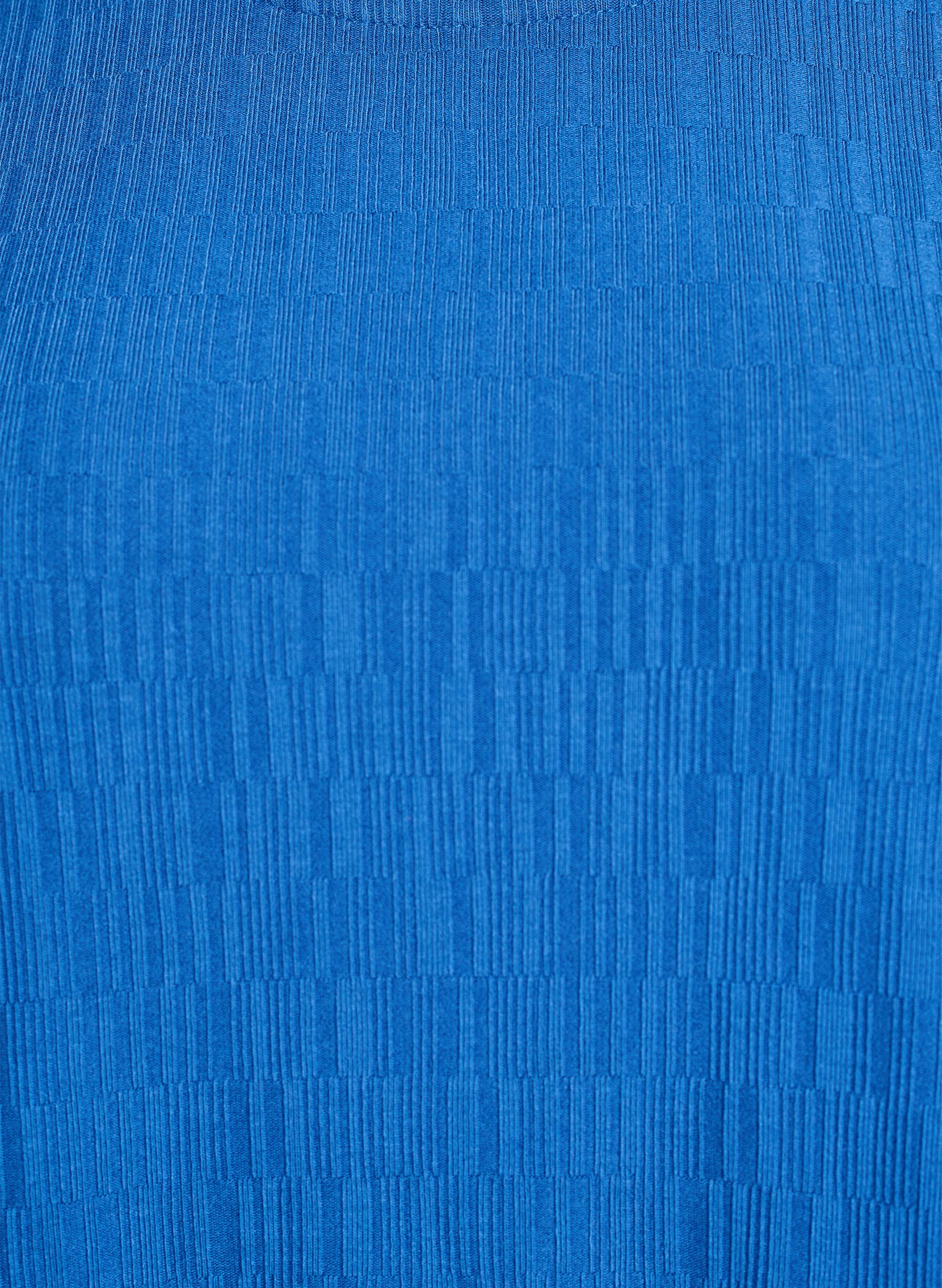 ZizziBluse mit Struktur und 3/4-&Auml;rmeln, Blau, Packshot image number 2