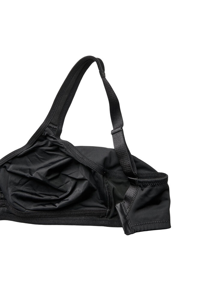Bequemer BH mit gepolsterten Tr&auml;gern, Schwarz, Packshot image number 3