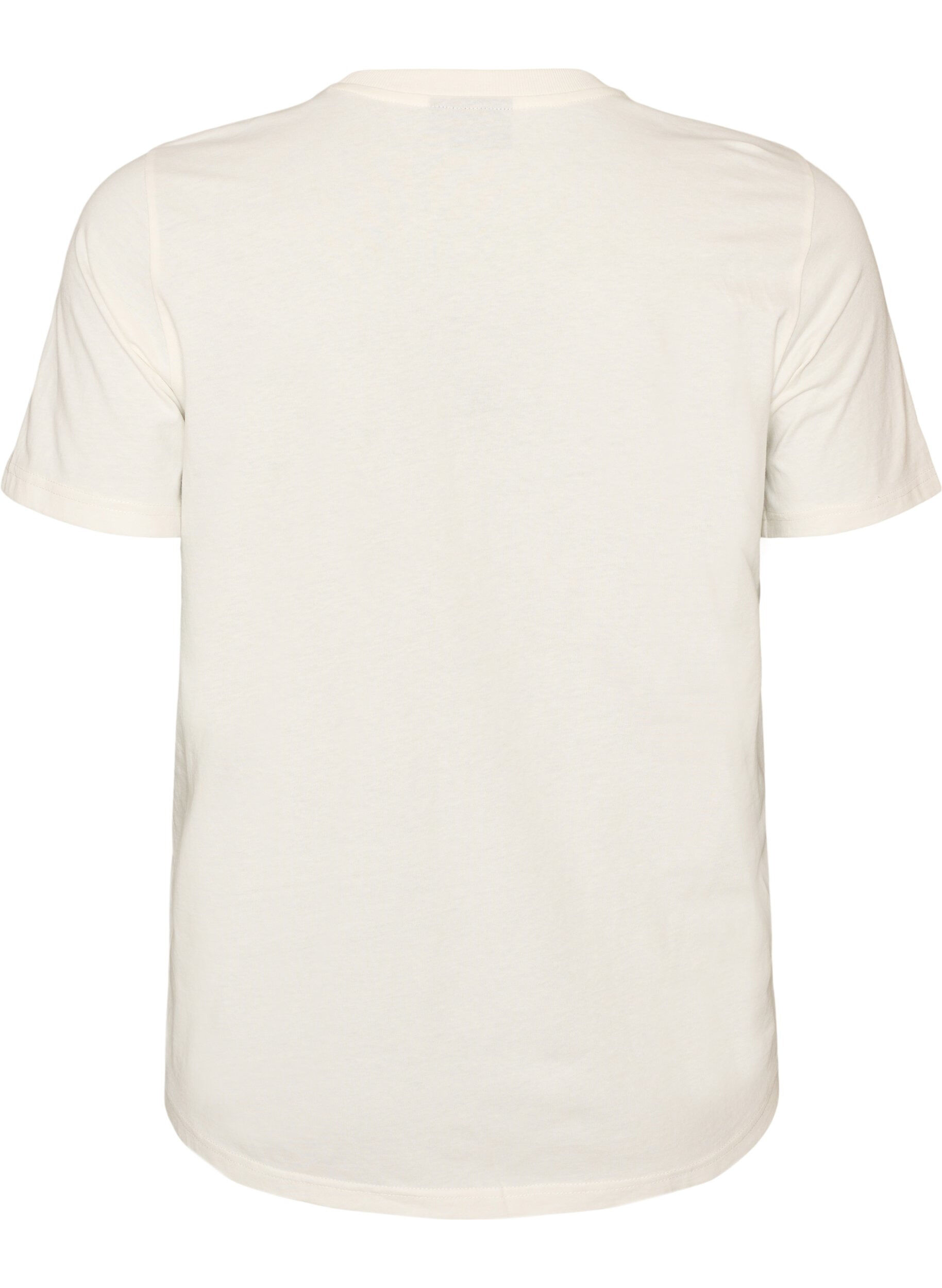 ZizziT-shirt aus Baumwolle mit Print, Wei&szlig;, Packshot image number 1
