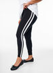 Leggings aus Viskose mit Seitenstreifen, Black W. Stripe, Model image number 0