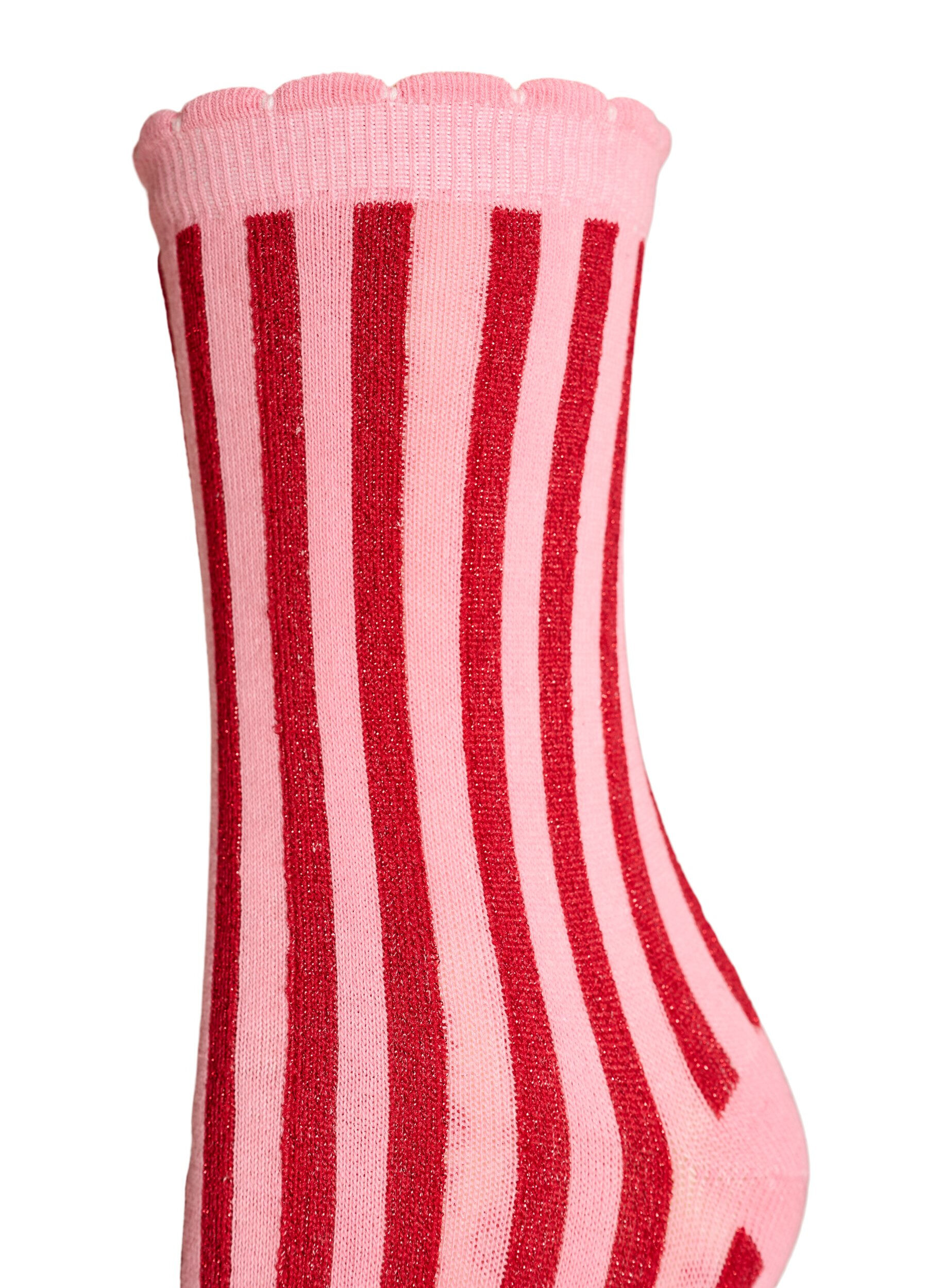 Zizzi2er-Pack Weihnachtssocken, Pink, Packshot image number 3