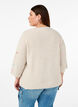 Strickbluse mit Herzen und 3/4-&Auml;rmeln, Beige, Model image number 2