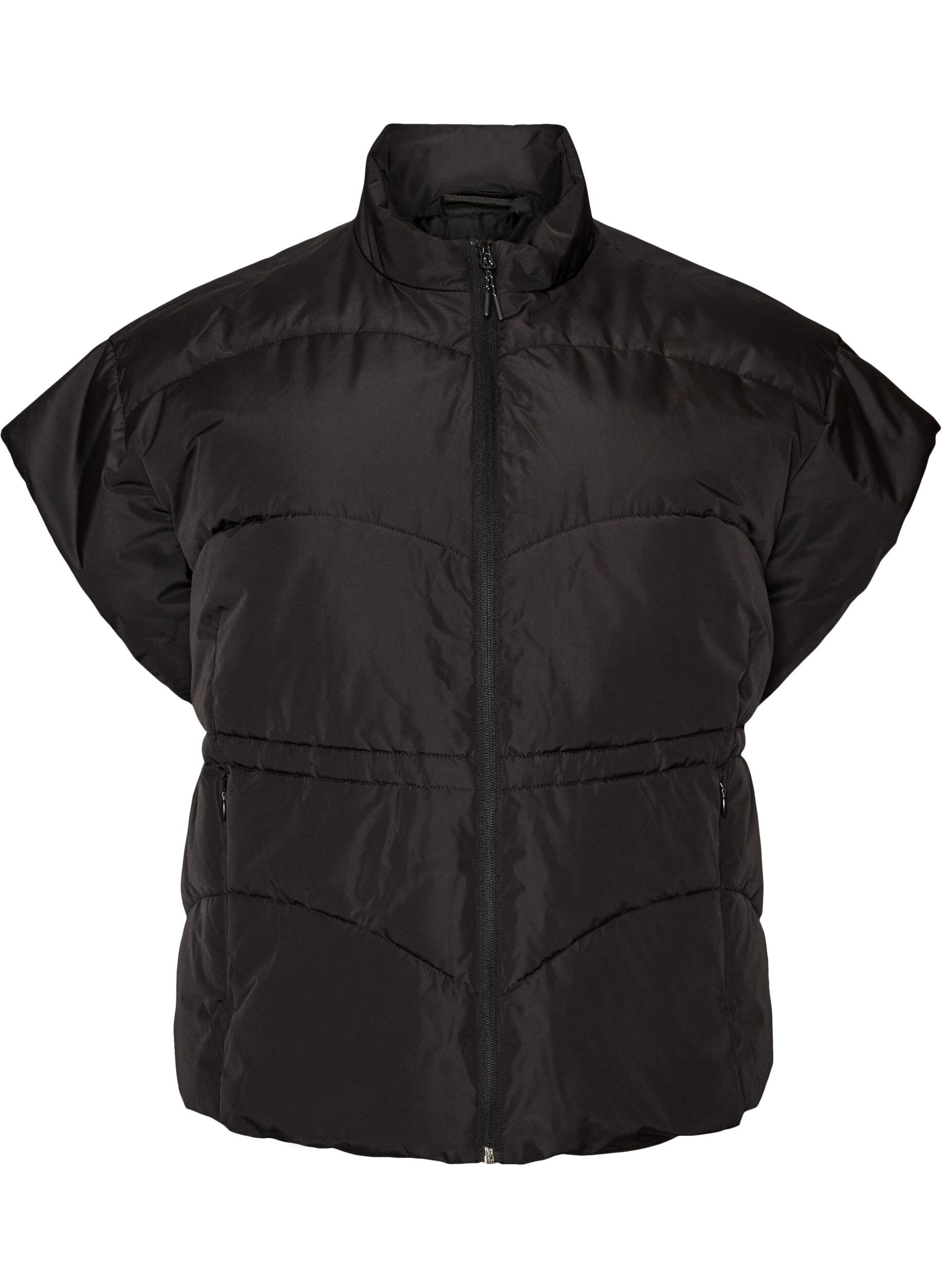 ZizziDoudoune sans manches avec taille ajustable, Noir, Packshot image number 0