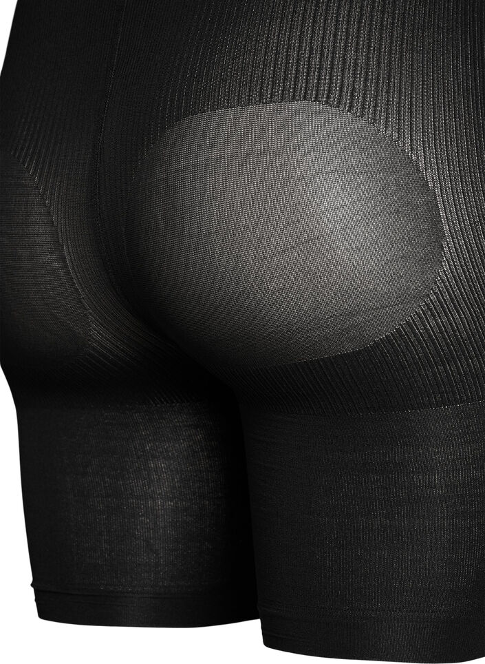 2er-Pack Push-up-Shorts aus 60 Denier mit Shaping-Effekt, Schwarz, Packshot image number 3