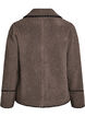 Teddyjacke mit Kontrastdetails, Braun, Packshot image number 1