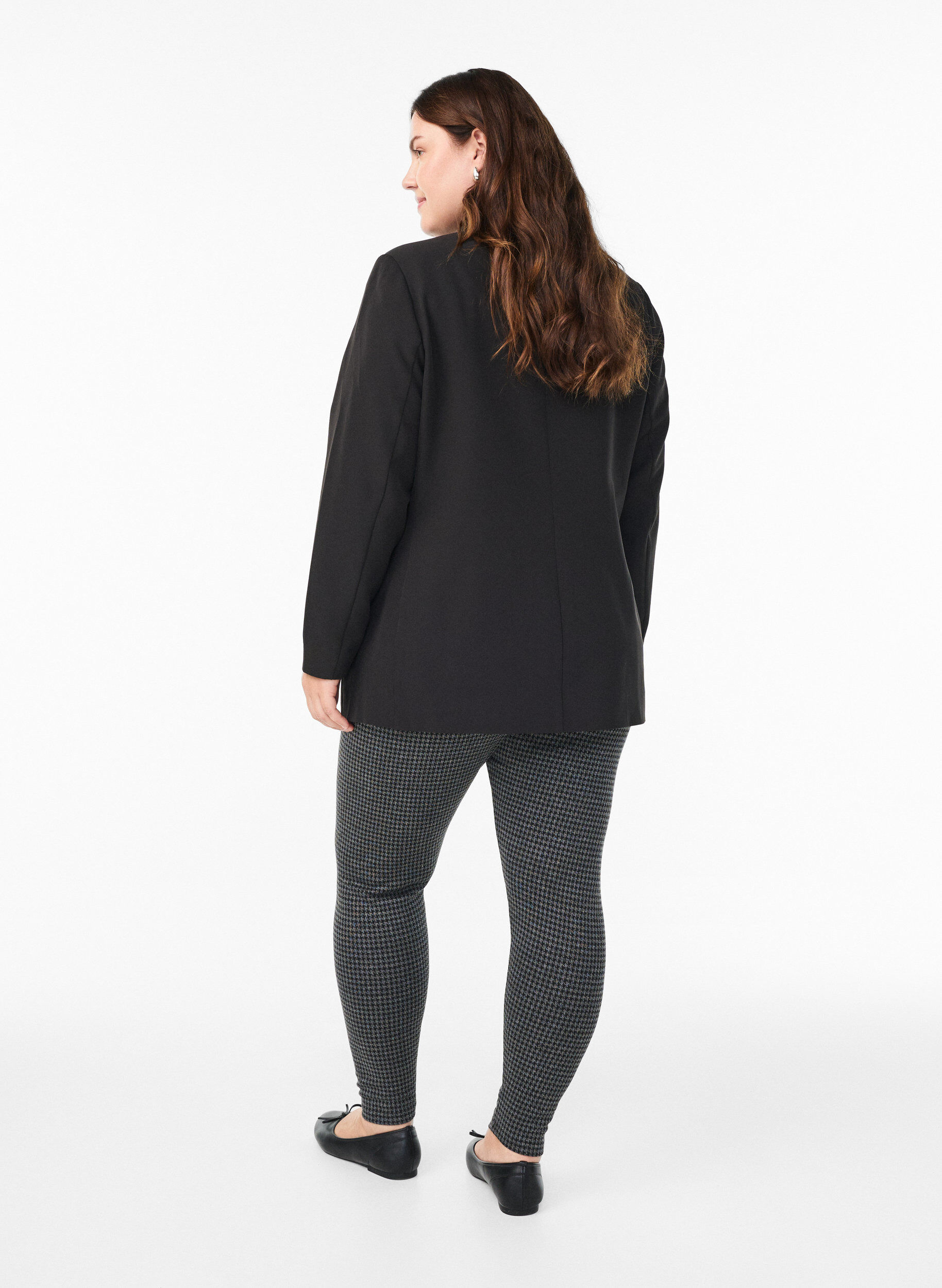 Zizzi Legging &agrave; motifs taille standard, Gris anthracite, Model image number 2