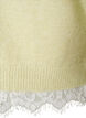 Strickbluse mit Spitzenbesatz am Saum, Gr&uuml;n, Packshot image number 3