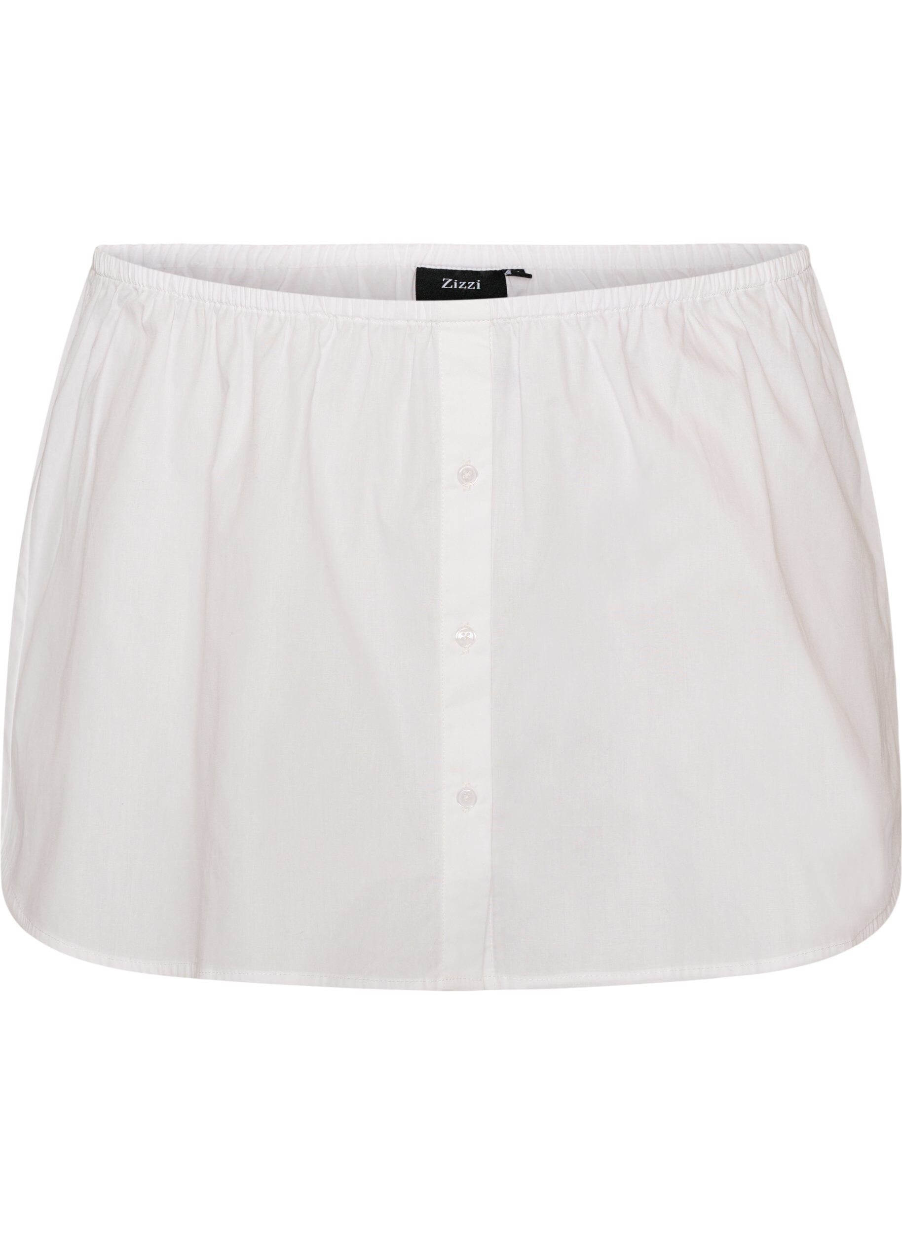 ZizziExtension de chemise en 100% coton, Blanc, Packshot image number 0