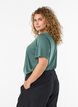 Bluse mit Spitzeneinsatz und Ballon&auml;rmeln, Gr&uuml;n, Model image number 2