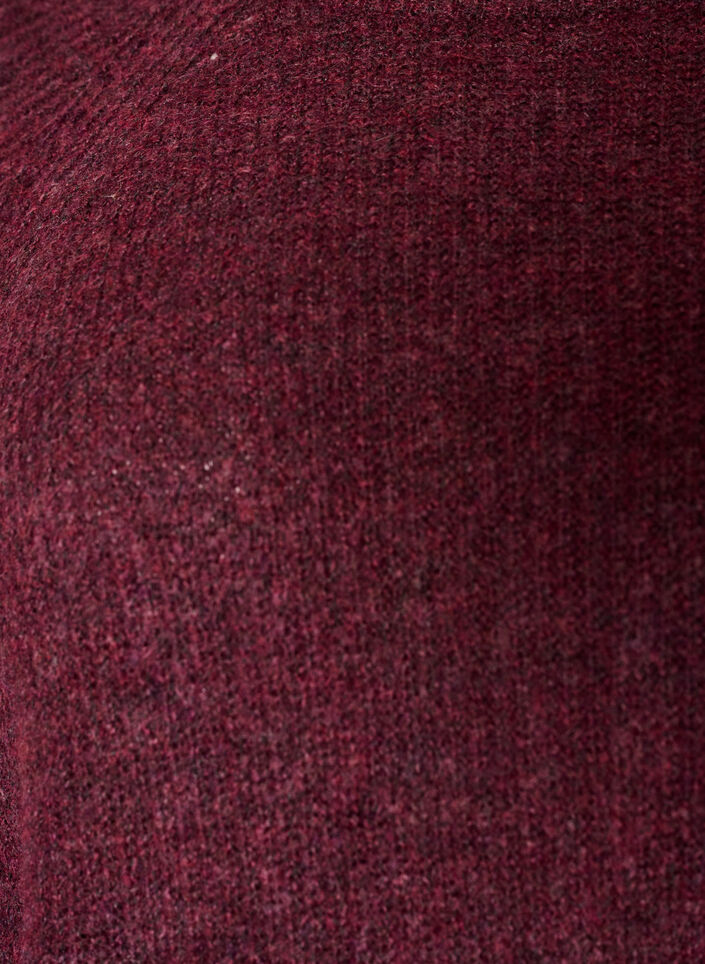 Pull c&ocirc;tel&eacute; &agrave; manches 3/4, Bordeaux, Packshot image number 2