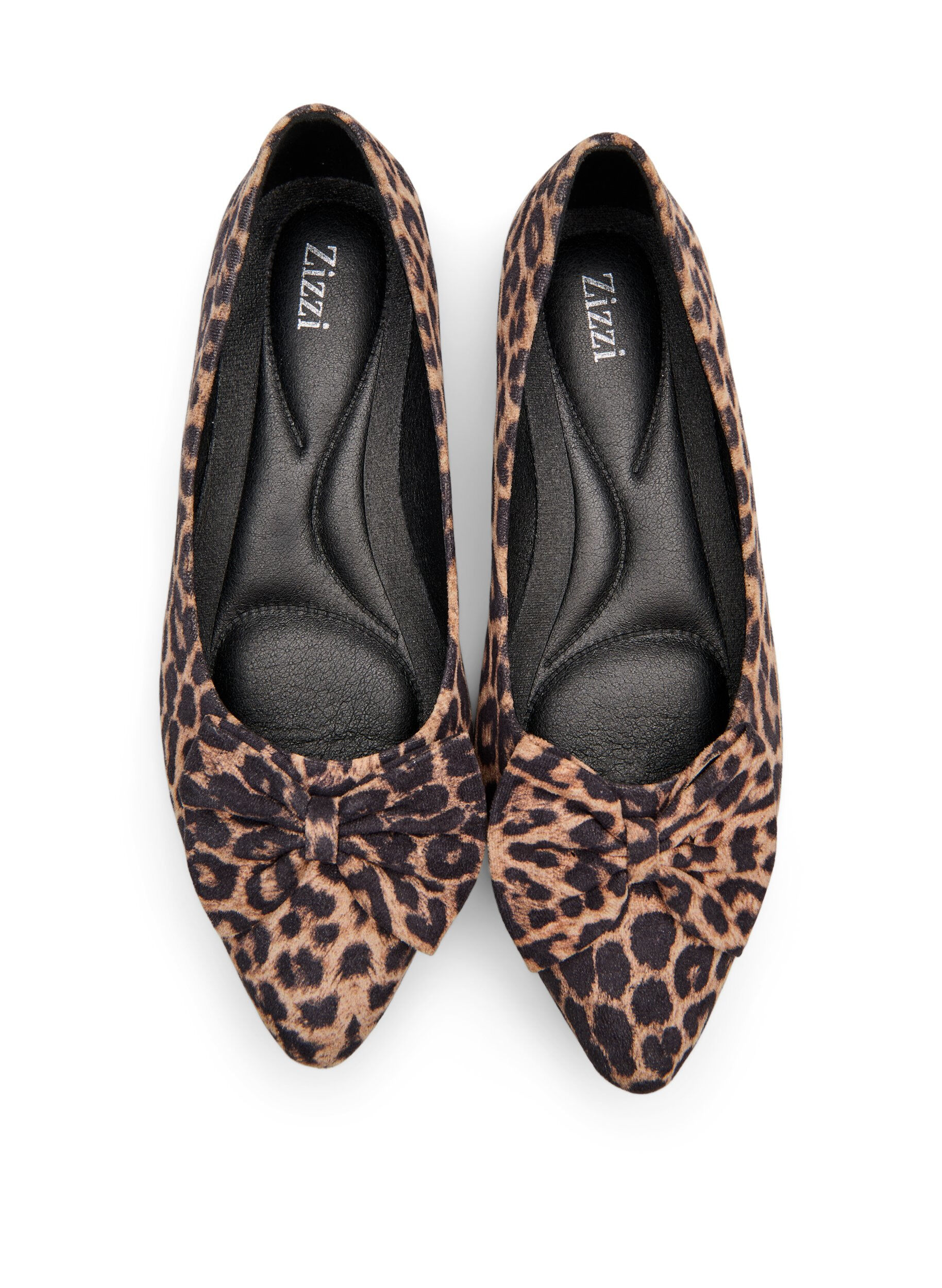 Zizzi Extra-Weite - Ballerina-Pumps mit Schleife, Braun, Packshot image number 2