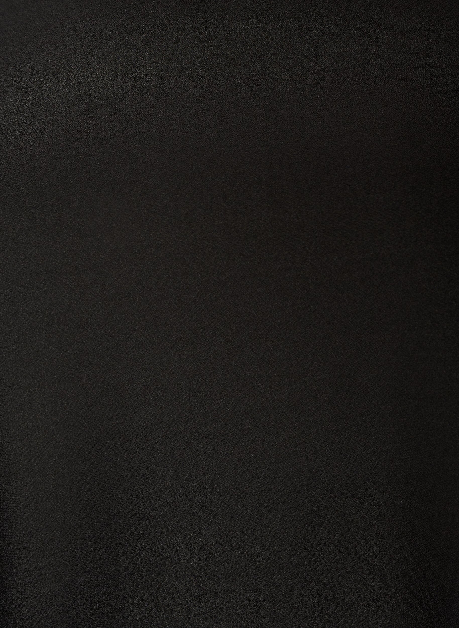 ZizziKurzes Jerseykleid mit Federbesatz, Schwarz, Packshot image number 2
