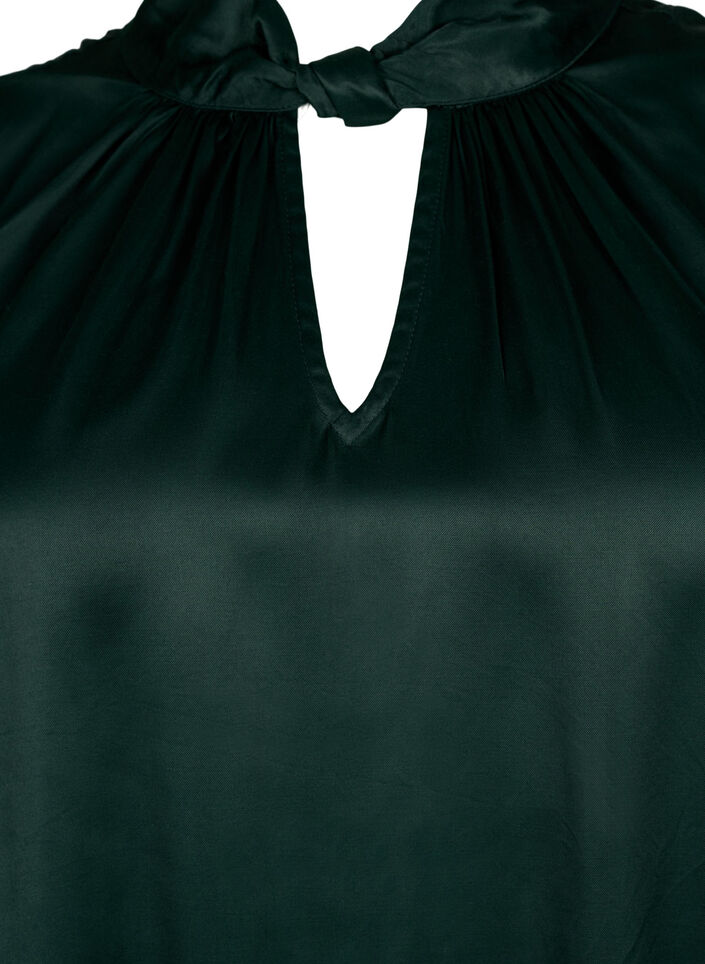 Top sans manches détaillé en viscose, Scarab, Packshot image number 2