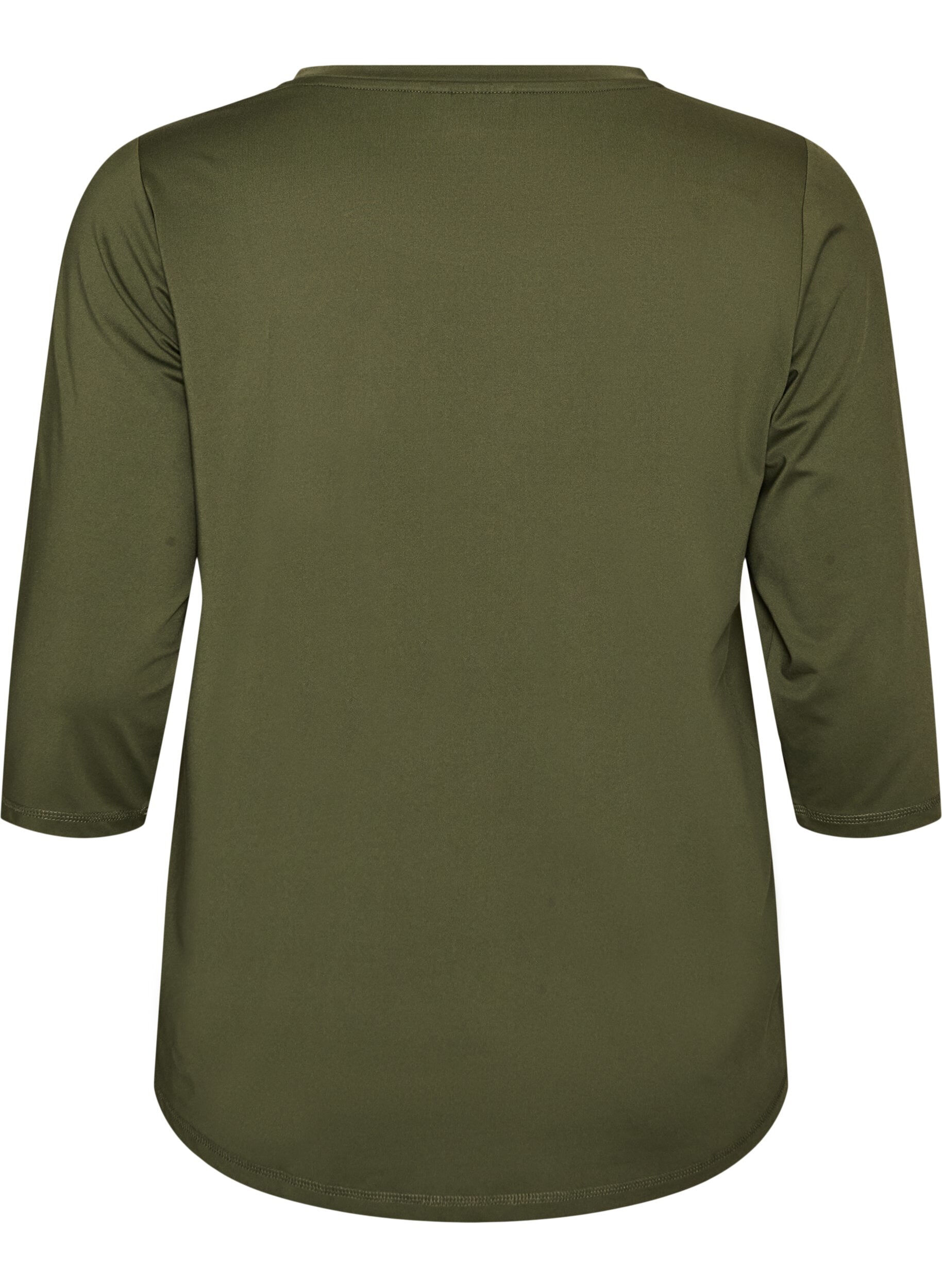 ZizziSports top with 3/4 sleeves, Vert, Packshot image number 1