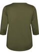 Sports top with 3/4 sleeves, Vert, Packshot image number 1