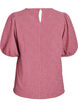 Strukturierte Bluse mit kurzen &Auml;rmeln, Rot, Packshot image number 1