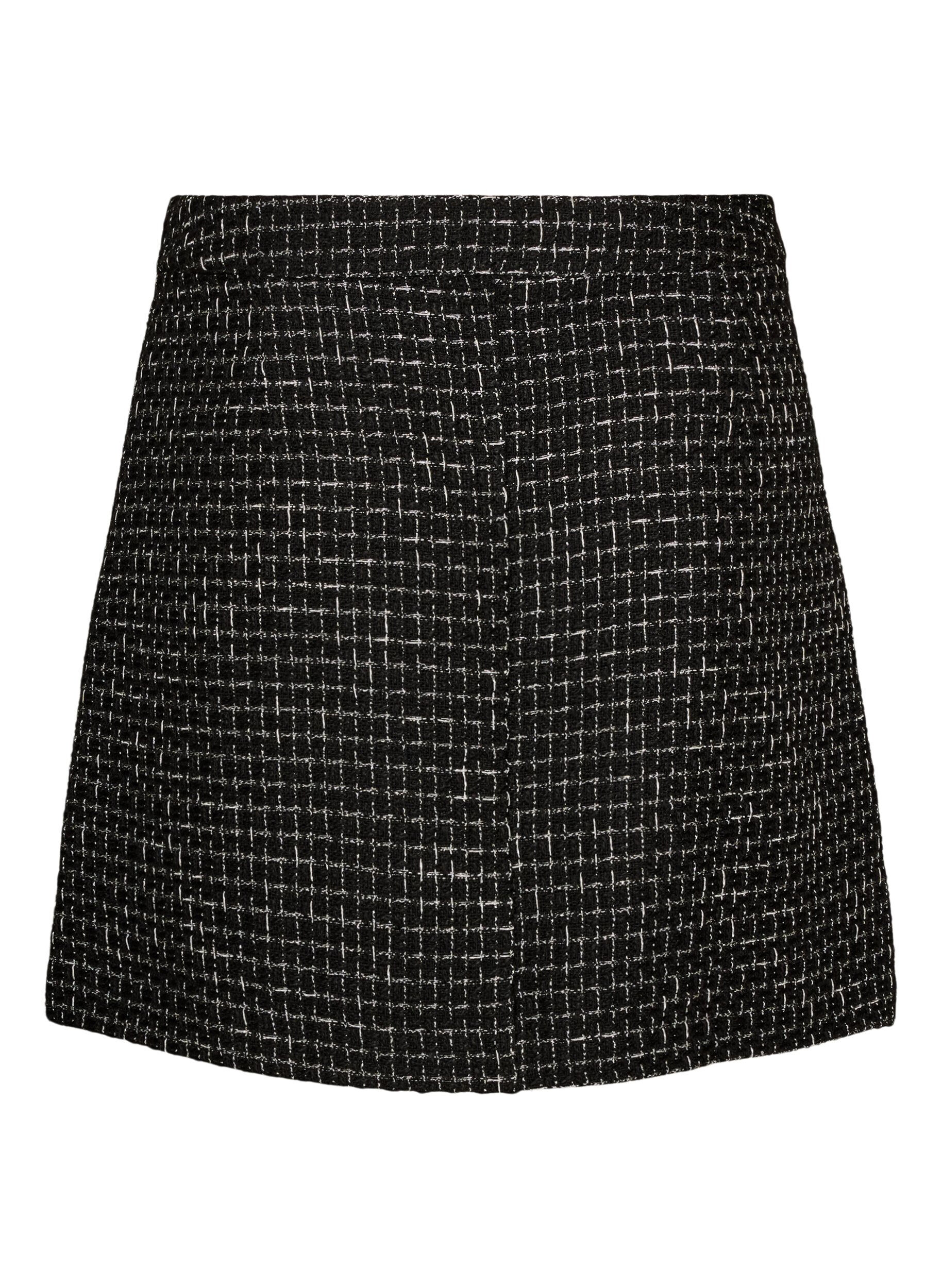 ZizziJupe courte en boucl&eacute;, Noir, Packshot image number 1