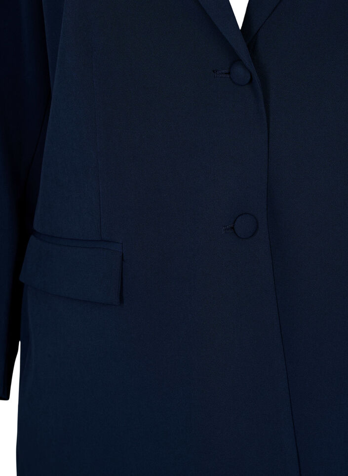 Klassischer Blazer mit Knopfverschluss, Navy Blazer, Packshot image number 2