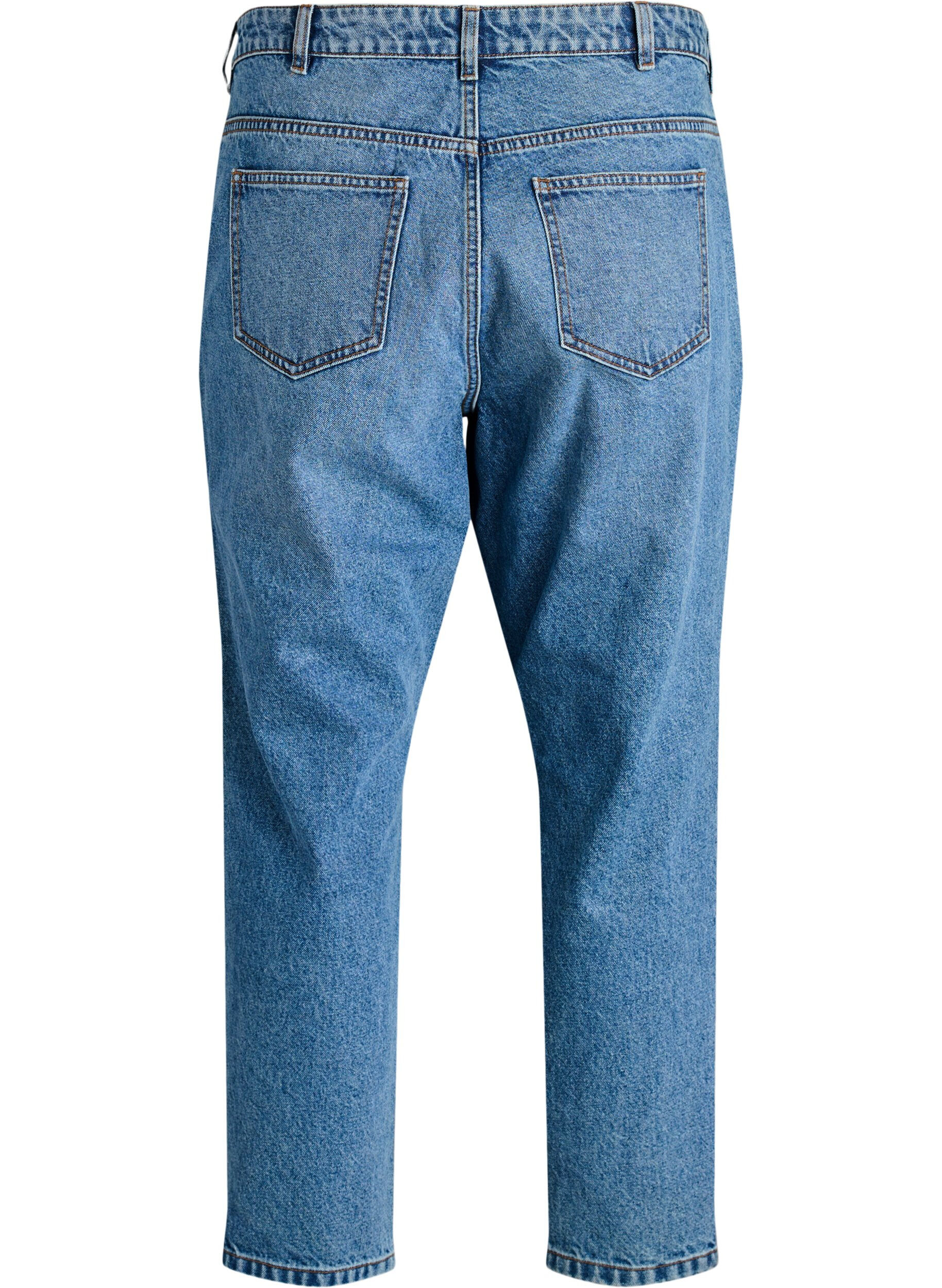 ZizziJean Mille coupe Mom taille haute, Bleu, Packshot image number 1