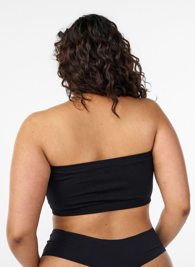 Tr&auml;gerloser BH, Schwarz, Model image number 2