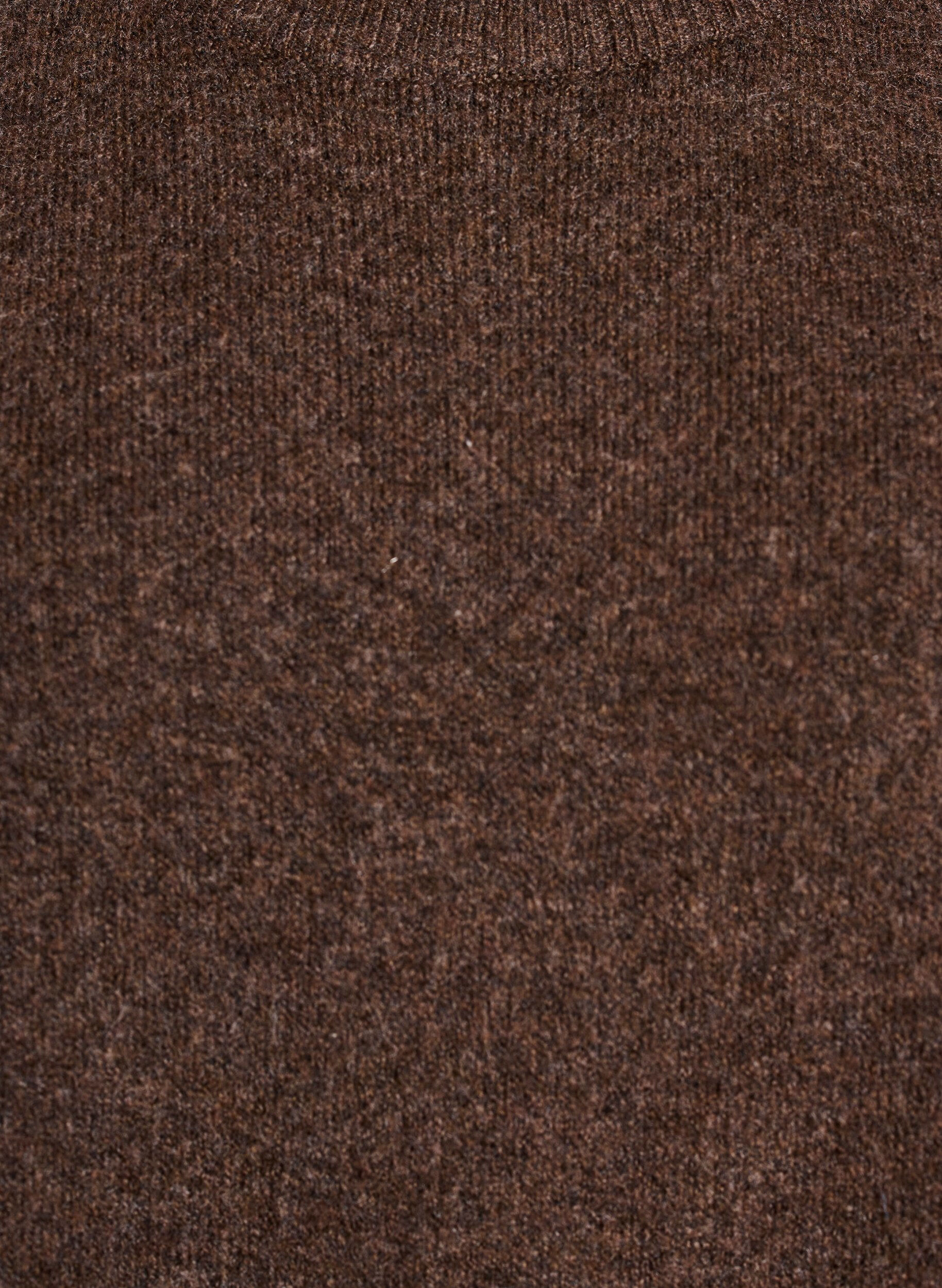 Zizzi Locker sitzende Strickshirt mit kurzen &Auml;rmeln, Braun, Packshot image number 2