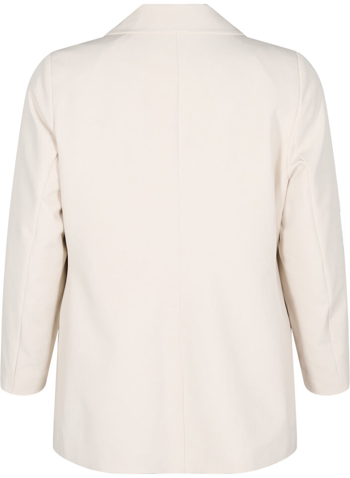 Blazer classique avec fermeture boutonn&eacute;e, Beige, Packshot image number 1