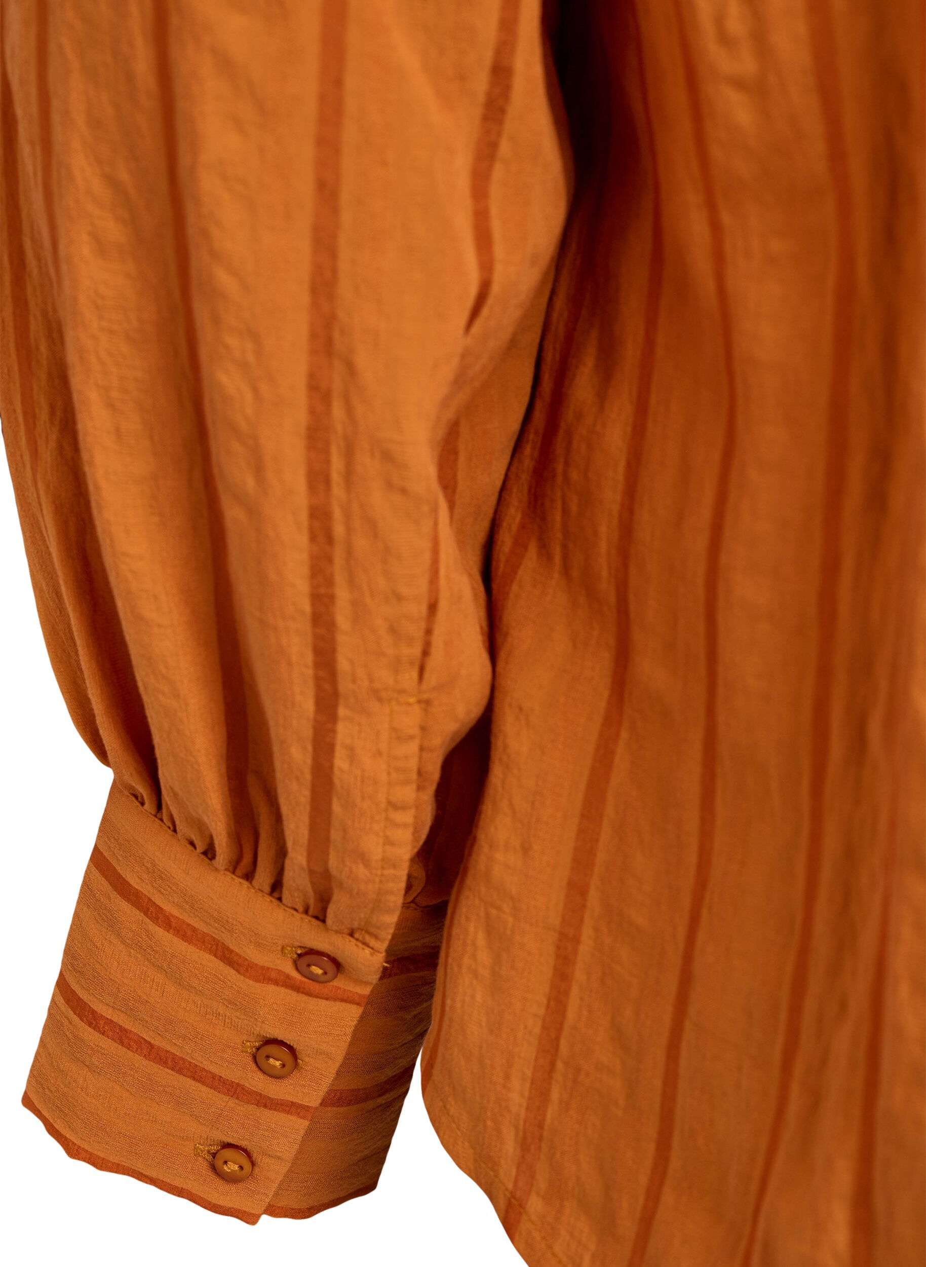 Zizzi Blouse &agrave; rayures verticales, Orange, Packshot image number 3