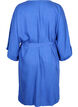 Kleid mit 3/4-&Auml;rmeln und Bindeband, Blau, Packshot image number 1