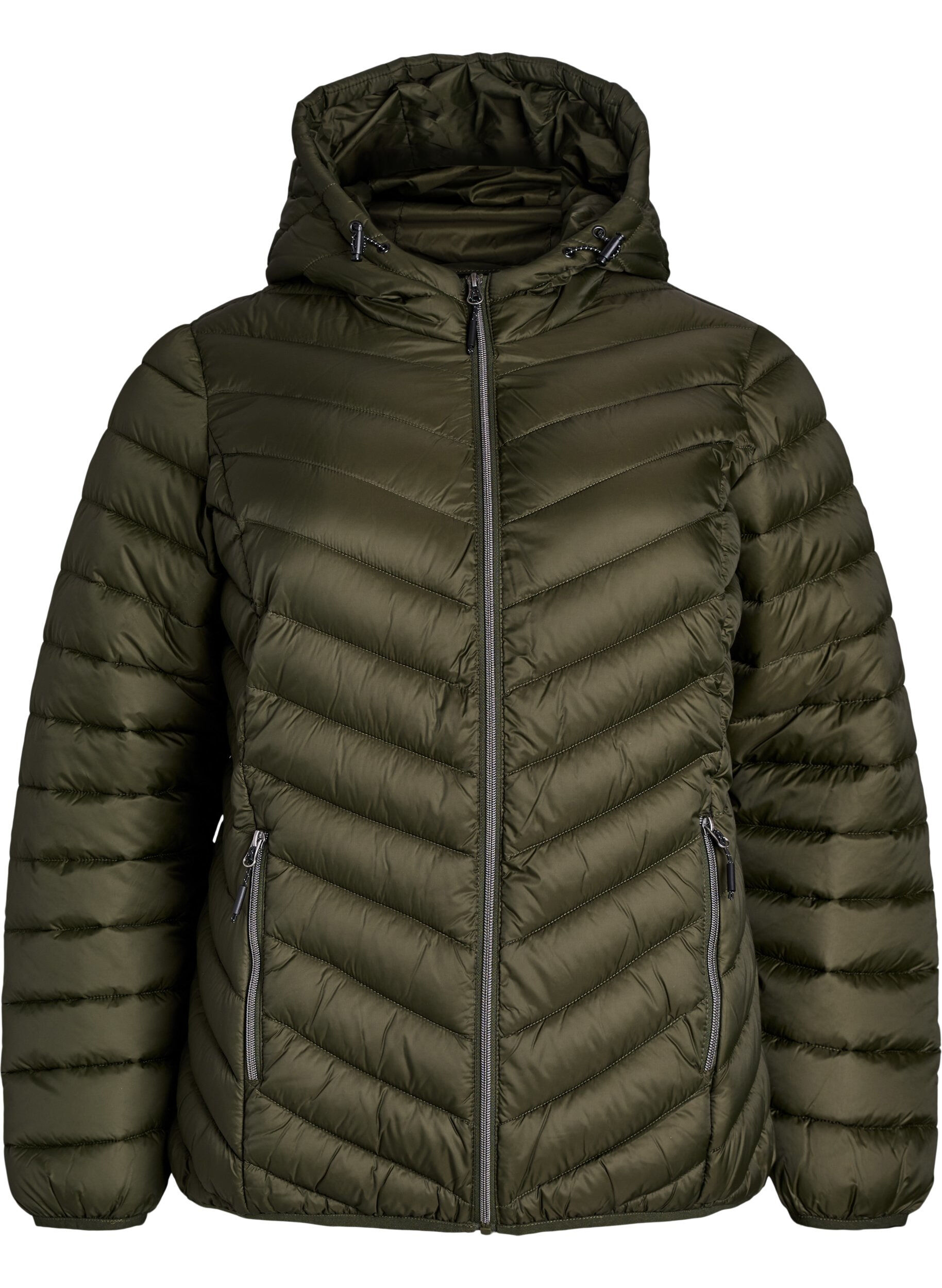 ZizziVeste l&eacute;g&egrave;re &agrave; capuche, Vert fonc&eacute;, Packshot image number 0
