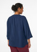  Bluse mit 3/4-&Auml;rmeln, Blau, Model image number 2