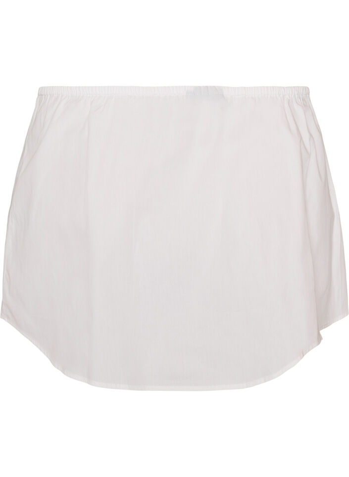Extension de chemise en 100% coton, Blanc, Packshot image number 1