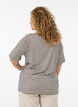 T-shirt en TENCEL&trade; Lyocell &agrave; rayures, Marron, Model image number 2