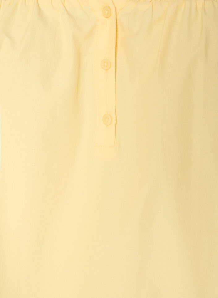 Bluse mit Smock und 3/4-&Auml;rmeln, Gelb, Packshot image number 2