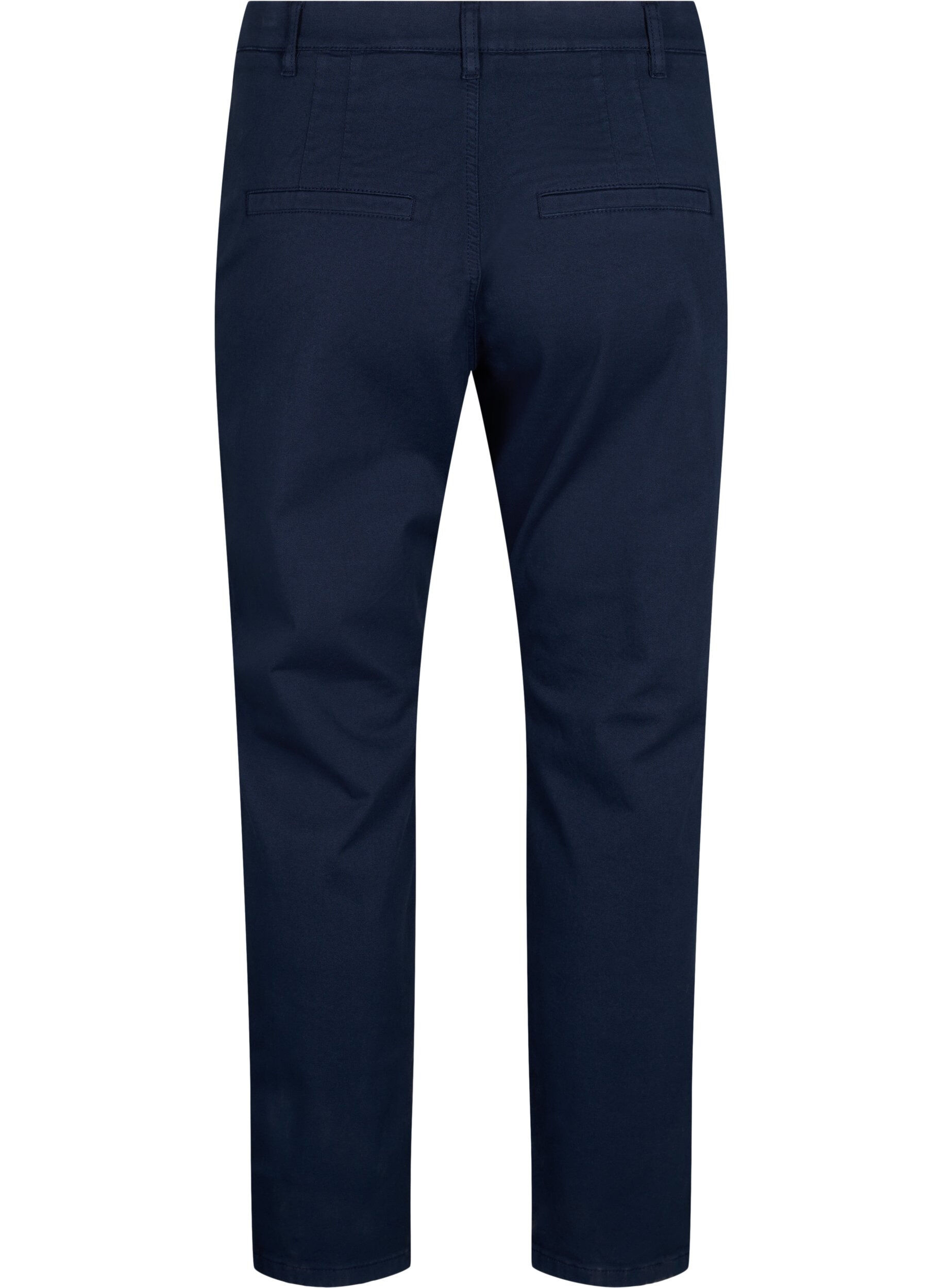 Zizzi Chinos en coton, Navy Blazer, Packshot image number 1
